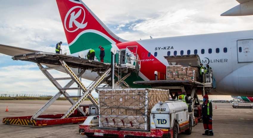 Kenya airways cargo plane